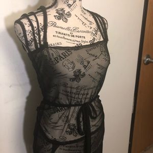 Triple Strap Sheer Dress